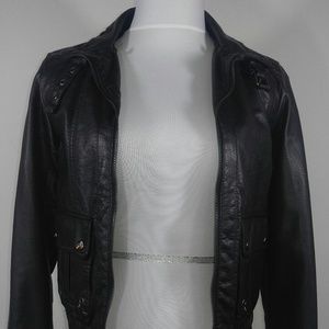 Steve Madden Black Faux Leather Jacket